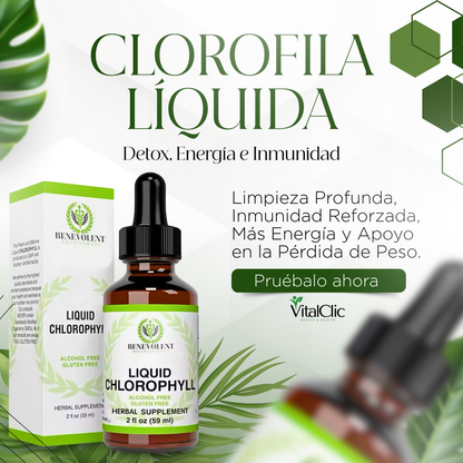 Clorofila Líquida - EL MEJOR ADELGAZANTE Y DETOX NATURAL 😱50% DE DESCUENTO😱