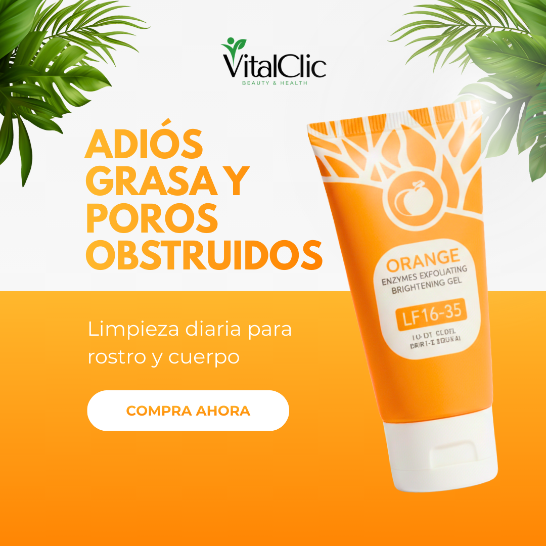 Exfoliante Orange - Aclarante y Limpiador Facial, Elimina Manchas e Hidrata tu Piel  😱LLEVA 2 Y PAGA 1😱