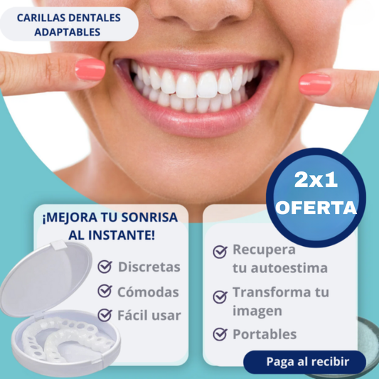 Carillas Dentales Adaptables - Transforma tu Sonrisa 😱OFERTA EXCLUSIVA 2X1😱