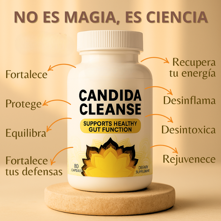 CANDIDA CLEANSE® 100% Original 60 Capsulas - DESINTOXICA NATURALMENTE TU CUERPO 🌿