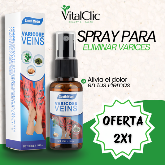 Spray para Eliminar Varices - Alivia el dolor en tus Piernas 😱LLEVA 2 Y PAGA 1😱